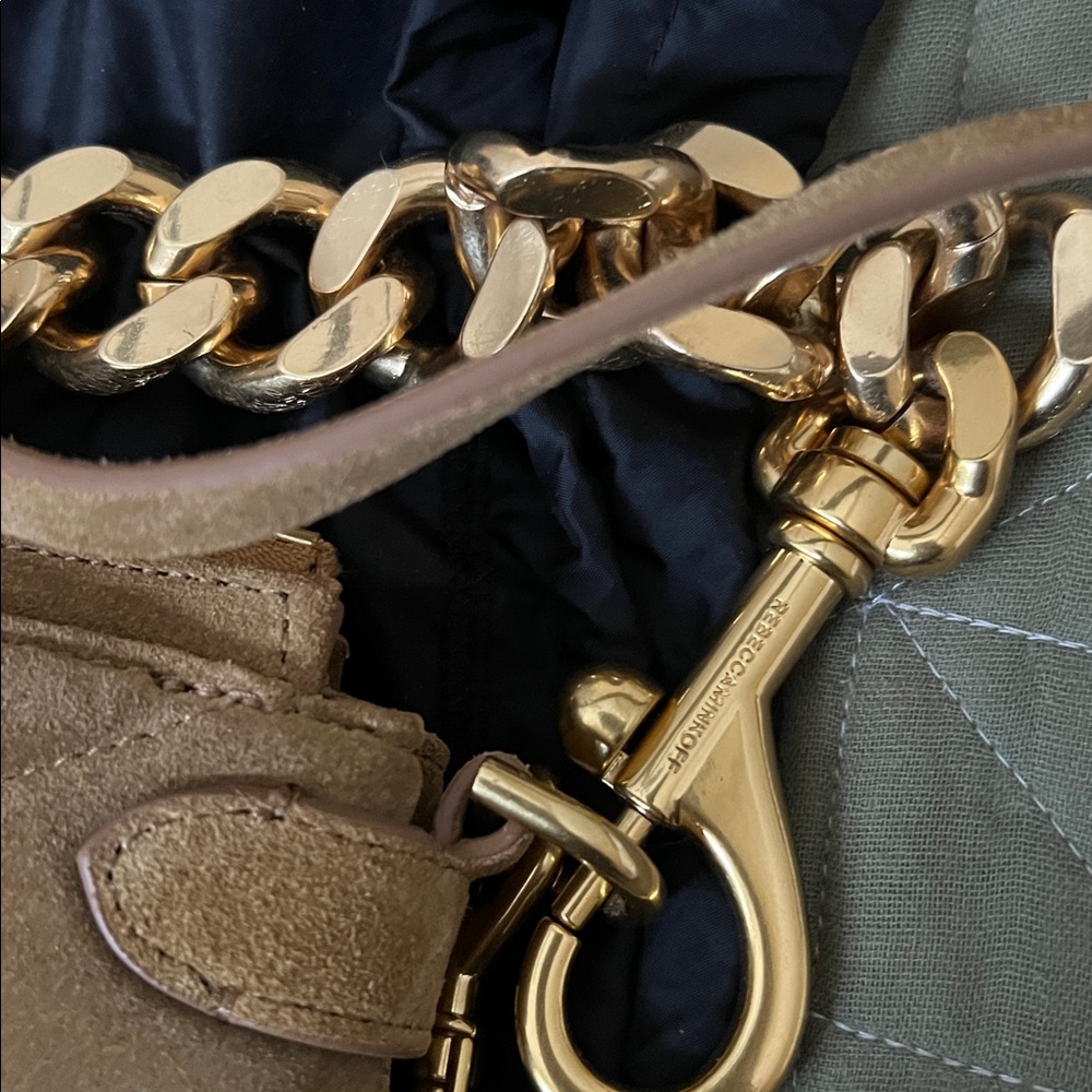 Rebecca Minkoff Edie Maxi Crossbody in Honey Gold - Picture 4 of 12